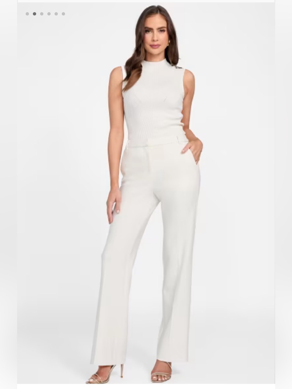 Marciano Elegant White Cream Pants - Size L (8)